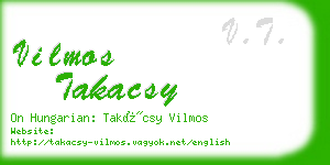 vilmos takacsy business card